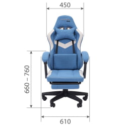 Кресло для геймеров CХАИРМАН ГАМЕ CХ26 Голубой-бежевый / CHAIRMAN GAME CH26