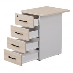 Тумба приставная с топом Еверпроф ЕВО 254Т1203 Дуб Соната Белый / Everprof EVO