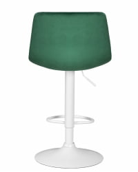Барный стул ДОБРИН ТАИЛОР ВХИТЕ (зеленый велюр (МДЖ9-88)) / DOBRIN TAILOR WHITE (MJ9-88))