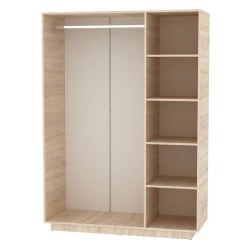 Шкаф распашный Аврора(Х22)1872х1351х540(ЯШТ-ЯШС) / Аврора(H22)1872х1351х540(ЯШТ-ЯШС)