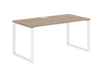 Стол письменный ЕДИС ЕКСТ 1580 Дуб Денвер светлый Белый / EDIS EQST