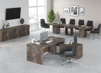 Креденция 2 двери Б-ТОНЕ БТН36140242 Вяз Бетон темный / B-TONE BTN36140242