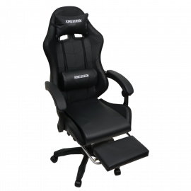 Кресло 908 КИНГКУЕЕН цвет черный с массажем и подсветкой 908-блаcк-масс / KINGQUEEN 908-black-mass