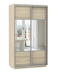 Шкаф-купе двухдверный Экспресс Хит Комби Ясень шимо светлый
