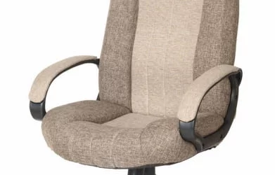 Кресло офисное Гармония ХОМЕ ткань КФ-31/32 Серо-коричневая / HOME