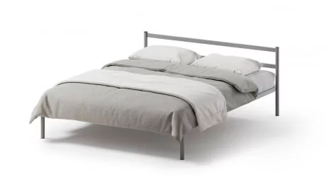 Кровать Метта 1600кс2000 Серая / 1600x2000