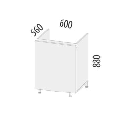 Напольный шкаф под мойку (лев/прав) Бостон 104.73