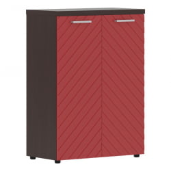 Шкаф с глухими средними дверьми и топом Торр ЛУКС ТЛМC 85.1 Венге Магия Красный / Torr LUX TLMC