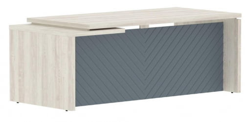 Стол руководителя правый Торр ЛУКС ТЛCТ 209 Р Сосна Эдмонд Серо-голубой / Torr LUX TLCT R