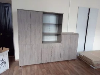 Шкаф высокий полуоткрытый Твин 16.16.141 Дуб Верцаска / Twin