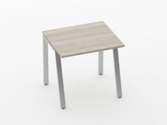 Стол прямой Дека Л-обр. каркас 73.07.08 Дуб Сантана светлый / Deka