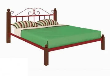 Кровать Диана Лукс 1200х2000 Красная / Lux