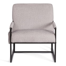 Кресло Чарли ЛУКС/Чарли Люкс велюр/букле, ВТ шапе силвер, 70х80х82 см / Charli LUX/Чарли VT shape silver,