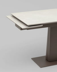 Стол Арнон 120-180/80/76 см керамика Кармен лигхт грей / Carmen light grey