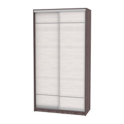 Шкаф-купе белый Б-220х120х60-2(ЯАТ-ЯАС-Д7Д7) / B-220х120х60-2(ЯАТ-ЯАС-D7D7)