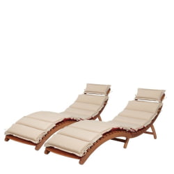 Комплект шезлонги и столик АФМ-803А-Т133 Беиге (2+1) / AFM-803A-T133 Beige