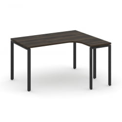 Стол эргономичный правый CОНCЕПТ CН.СА-001(Р) Дуб Мали Черный / CONCEPT CN.SA-001(R)