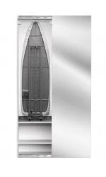 Узкий шкаф в прихожую Ирон Бокс Принт (правый, купе) Венге / Iron Box Print