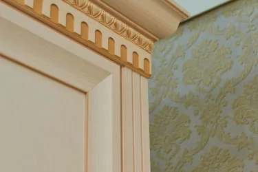 Комплект мебели для гостиной Марлен №8 Кремовый белый Патина