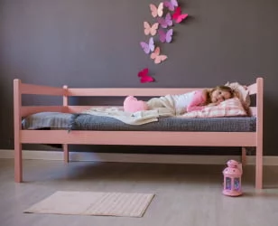 Кровать детская РооРоом ВК-1р Розовая / RooRoom VK-1р