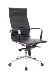 Кресло руководителя Еверпроф Рио М экокожа Черный / Everprof Rio