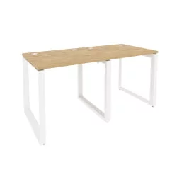 Рабочая станция на О-образном м/к ОНИКС О.МО-РС-2.0.7 Тиквуд Светлый/Белый / ONIX O.MO-RS-2.0.7