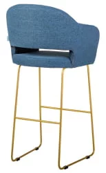Стул полубарный Оскар (ПБ) БлюАрт/ЛинкЗолот / Oscar