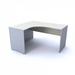 Стол письменный левый СА-3 Л  Клен/металлик