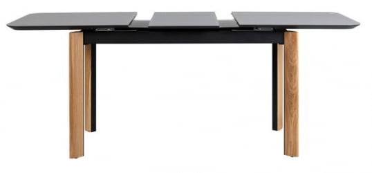 Стол раскладной Комби Гласс 120-150 Аутоматиc Натур/Дэрк матте гласс / Combi Glass Automatic Natur/Dark matte glass