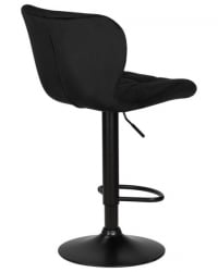 Стул барный ДОБРИН БАРНИ БЛАCК (черный велюр (МДЖ9-101)) 2 шт / DOBRIN BARNY BLACK (MJ9-101))