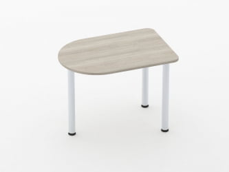 Брифинг-приставка Глассй 2.10 Дуб сантана светлый / Glassy