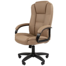 Кресло офисное CХАИРМАН 600 ЛТ (ЛТ) экокожа Бежевый / CHAIRMAN (LT)