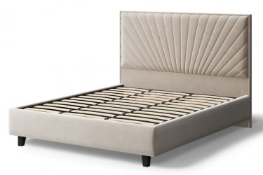 Кровать Леона, 2000кс1600мм, бежевый / 2000x1600мм,