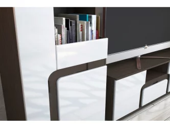 Шкаф Марсель 800 Венге Белый глянец