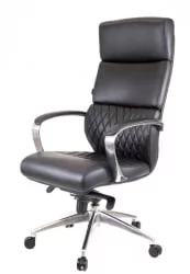 Кресло для руководителя Еверпроф Пресидент Кожа Черный / Everprof President