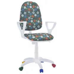 Кресло Престиж КИДС Белый каркас Космос / KIDS