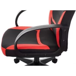 Кресло компьютерное БРАБИКС Алпха ГМ-018 Черное/красное / BRABIX Alpha GM-018
