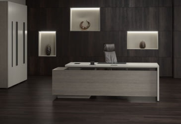 Кабинет руководителя ВЕЛИОН №2 Аметист Дуб Сильвер / VELION