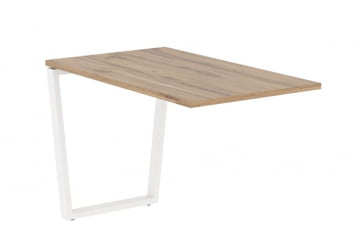 Брифинг-приставка ЕДИС ЕВБ 1167 Дуб Денвер светлый Белый / EDIS EVB