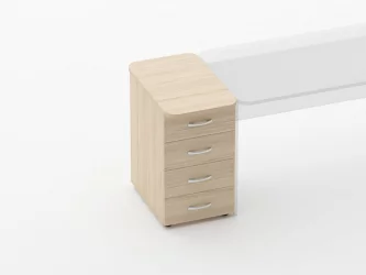 Тумба приставная на 4 ящика Глассй 3.10.10 Туя / Glassy