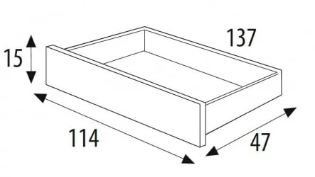 Ящик для детской кровати 120*60 Микуна CП-1405 вхите / Micuna CP-1405 white