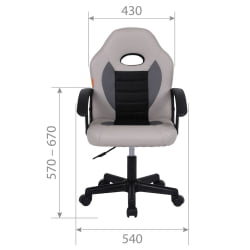 Детское кресло CХАИРМАН КИДС 111 Красный-черный / CHAIRMAN KIDS