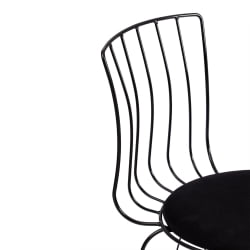 Стул ЛАЛИТА (мод. 172) металл/ткань, 44 х 51.5 х 85 см, Блаcк (черный) / LALITA (mod. Black