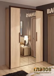 Шкаф для одежды и белья БАУХАУС 9 Дуб Сонома (спальня) / BAUHAUS