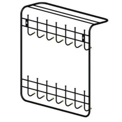 Вешалка настенная двухъярусная 800 П