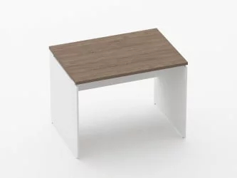Стол прямой Дека ЛДСП каркас 75.07.10 Дуб Верцаска/Белый / Deka