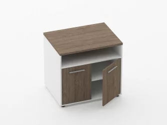 Тумба для оргтехники Дека 9.05.11 Дуб Верцаска/Белый / Deka