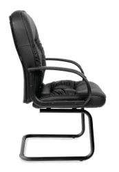 Кресло для посетителя CХАИРМАН 416 ЭКО В (В) Черный глянец / CHAIRMAN (V)