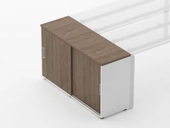 Тумба-купе для рабочего модуля Дека 9.02.125 Дуб Верцаска/Белый / Deka