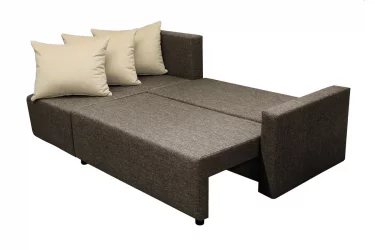 Угловой диван Шеррй (3 категория) с механизмом подъема оттоманки Балтик Кофе Латте / Sherry